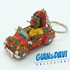 E.S.S.L. Ceramica Rasta Rastaman Marijuana Portachiavi - 9813 Uomo in Auto