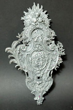 Vecchio Barocco Immagine Sacra Con Pietre Preziose Icona Rilievo Battesimo Gesù