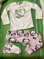 pigiama completo bimba 10 anni in pile rosa e bianco Disney