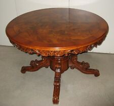 Tavolo tondo allungabile stile antico , costruito negli anni 1970 circa.Vintage