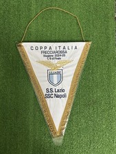 Pennant Gagliardetto LAZIO NAPOLI Tim Cup Match Worn Banderin Indossata Maglia