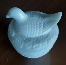 Portaoggetti vetro opalino anni '60