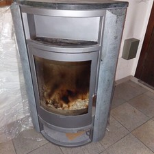 Stufa legna con pietra - legna,