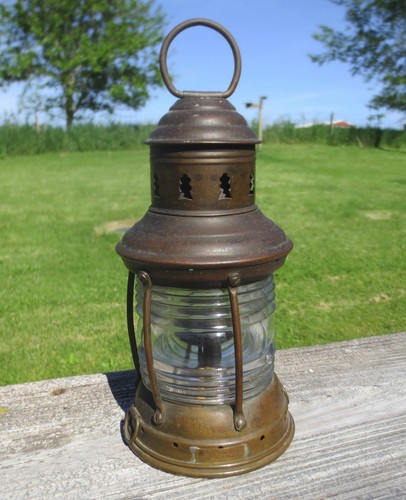 Lanterna vintage perko ottone - lanterna,