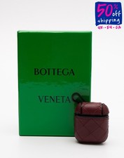 RRP €360 BOTTEGA VENETA Airpods in pelle custodia aderente logo inciso intrecciato