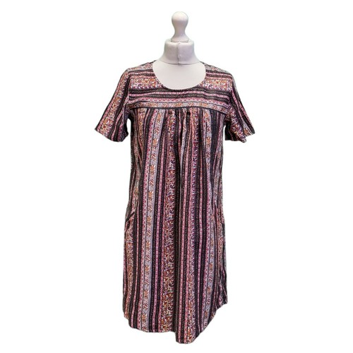 Floral striped shift dress - shift,