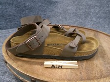 Sandali alla caviglia Birkenstock donna Yara moka Birkibuc taglia 36 US 5 reg.