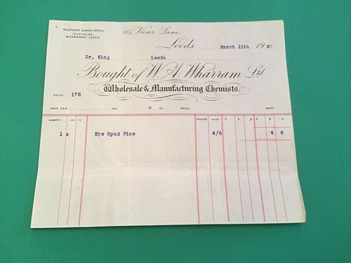 Wharram ltd leeds 1920 - a,