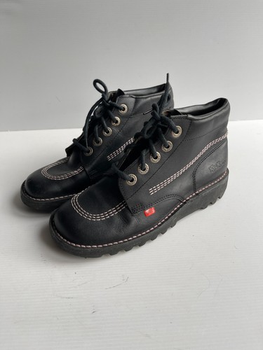 Stivali kickers pelle nera - stivali,