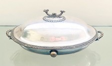 ANTICO ELEGANTE PIATTO ARGENTO