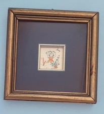 Quadretto anni'50 con ballerina di pizzica disegnato a mano e con garanzia