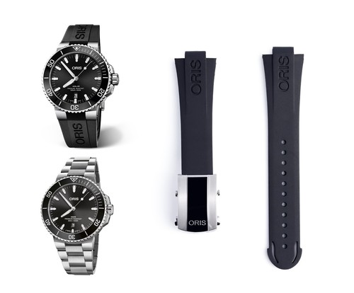 Genuine oris black rubber - black,