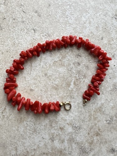 Bracciale oro corallo - 18,