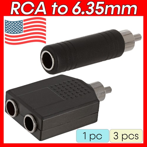 Adattatore rca 6 - rca, 6,35mm