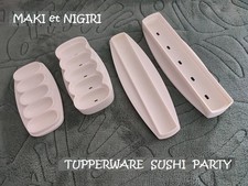 TUPPERWARE SET SUSHI PARTY - MAKI Party et NIGIRI Party  - Blanc