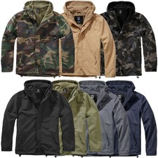Giacca a vento Brandit zip frontale S-7XL foderata zip outdoor giacca antipioggia