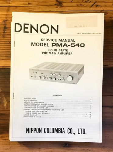 Denon pma 540 preamplificatore - denon, pma-540