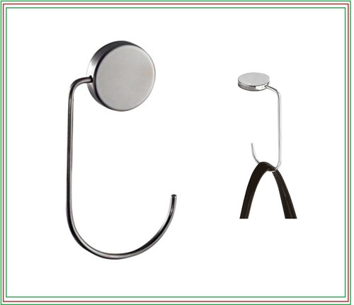 Gancio reggiborsa inox appendi - gancio,