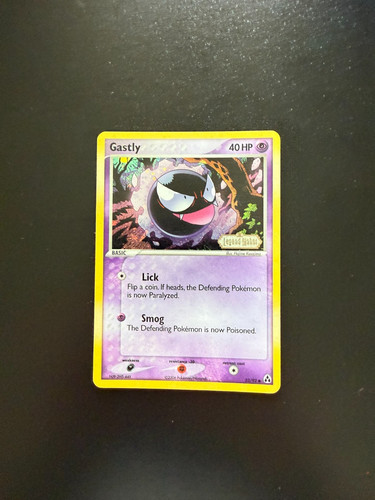 Gastly holo stamped - gastly,