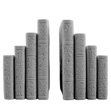 Fermalibri in Marmo Bianco