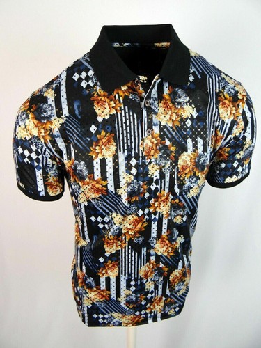 Polo uomo nera design - di,