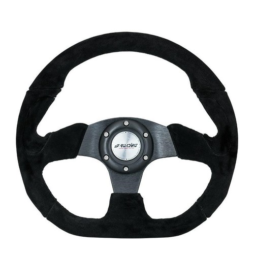 Volante sportivo camoscio nero