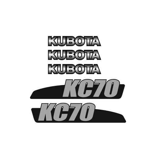 Adesivo kc70 kubota mini - adesivo,