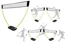 Rete Pallavolo da Giardino con Pali Base Portatile Altezza Regolabile