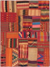 Kilim Patchwork Intrecciato a