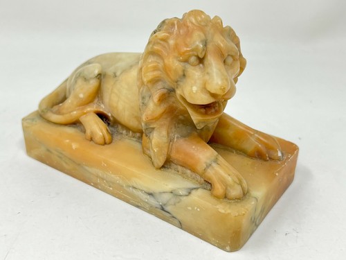 Statuetta leone sdraiato - leone,