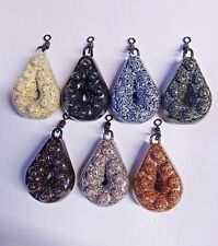 10 x PINZA piombi 1 oncia - 4 oz LISCI piombi da pesca carpa pesi GIREVOLI