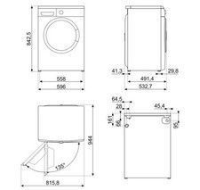Smeg LBW60IT lavatrice Caricamento frontale 6 kg 1000 Giri/min Bianco