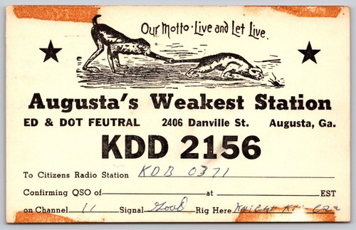 Kdd 2156 qsl - 2156, card