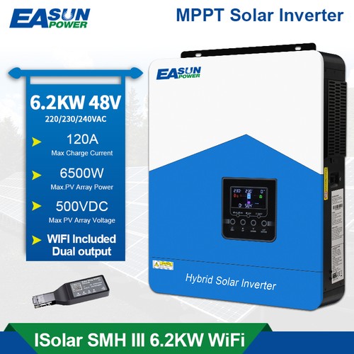 Inverter solare 6200w ibrido - solare,