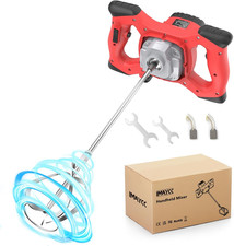 Betoniera Elettrica per Trapano, Miscelatore per Malta Portatile da 2100W, Agita