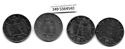 Lotto monete lira regno - monete, 1