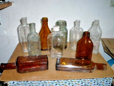 COLLEZIONISMO BOTTIGLIE FLACONI MEDICINALI VETRO anni 50/60 lotto 10pz AFFARE!