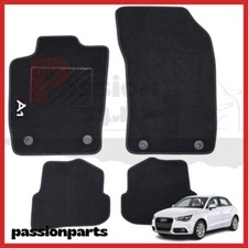 TAPPETI AUDI A1 DAL 2010 AL 2018 IN MOQUETTE CON RICAMO E 4 FISSAGGI 4 PZ
