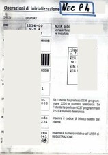TABELLA DI PROGRAMMAZIONE ESN