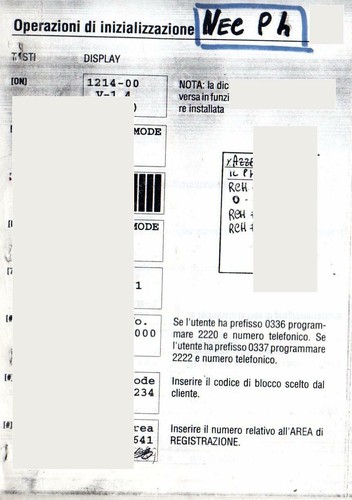 Tabella programmazione esn - programmazione,
