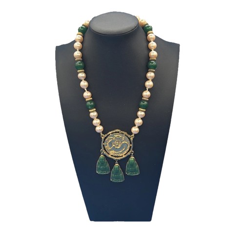 Collana medaglione drago