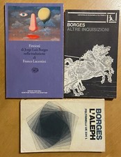 3 libri Jorge Luis Borges: L’Aleph - Finzioni - Altre inquisizioni