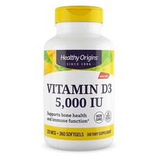Healthy Origins Vitamin D-3 + MCT Oil 5000iu 360softgels - VITAMINE