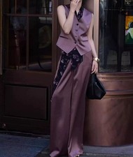 Summer Printed Silk Sleeveless