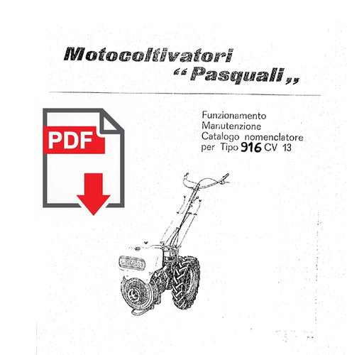 Pasquali 916 manuale uso - 916,