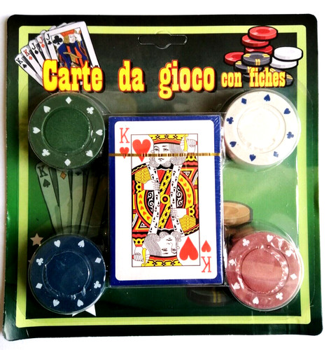 Carte gioco con fiches - carte,
