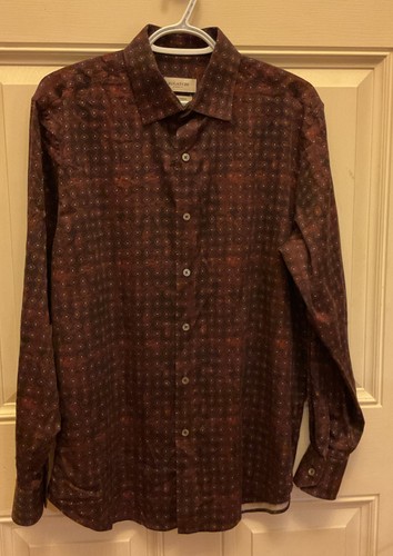 Bugatchi mens cotton burgundy - bugatchi,