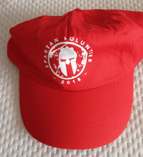 SPARTAN RACE 2018 VOLUNTEER NUOVO  CAPPELLO BERRETTO ROSSO TAGLIA UNICA