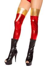 sexy ROMA iron man METALLIC footless LEGGINGS thigh HIGHS stockings SUPERHERO