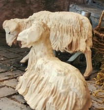 Pecore presepe napoletano del 700 per statuine 25cm 